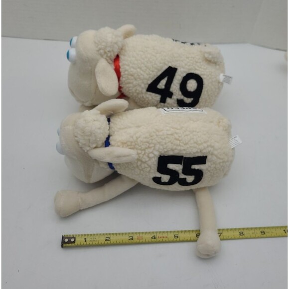 Lot 3 Serta Curto Toy Plush Sheep 1/16 Lamb With Binky Speed Limit 55 Racing 49 - Picture 15 of 16